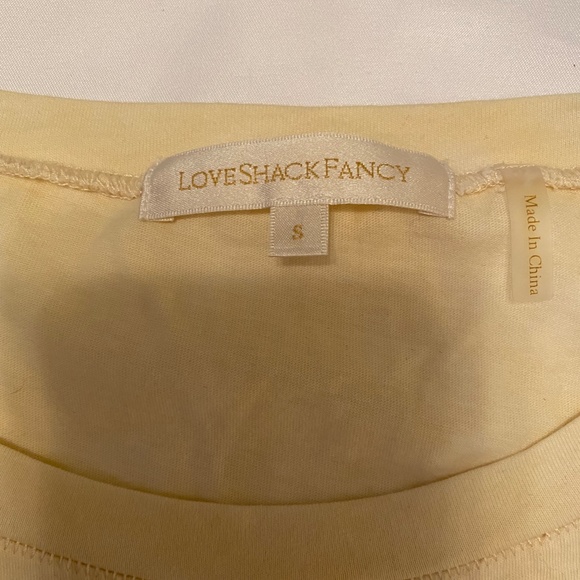 LOVESHACKFANCY Yellow Tee - Picture 3 of 5